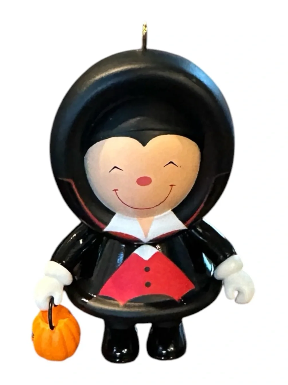Hallmark Black and Pink Vampire Trick-or-Treater Ornament